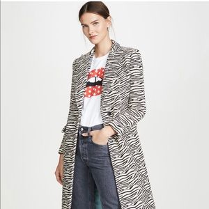 Smythe Zebra Print Overcoat